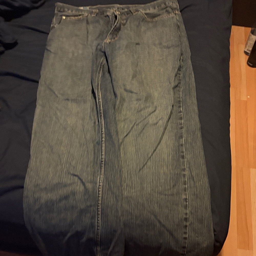 Bluenotes Relaxed Fit Pinstripe Jeans